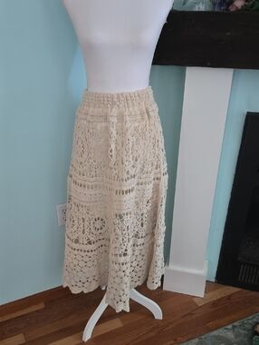 NWOT Mermaid Fashion Boho Crochet Skirt S/M